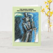 Carte Baron Samedi vous attend (Fleur jaune)