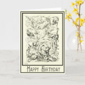 Carte baroque (Fleur jaune)