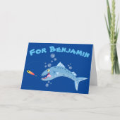 Carte Barracuda, dessin animé sur la pêche (Devant)