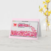 Carte Barre de progression de fenêtre d'ordinateur drôle (Fleur jaune)