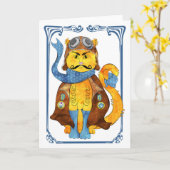 Carte Barren Van Kat Card (Fleur jaune)