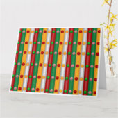 Carte Bars de Noël (Fleur jaune)