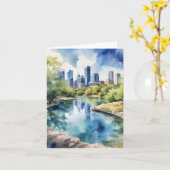 Carte Barton Springs Austin Texas (Fleur jaune)