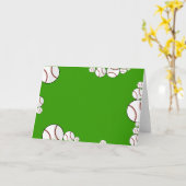 Carte base-ball (Fleur jaune)