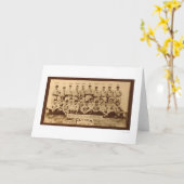 Carte Base-ball 1913 de Detroit Tigers (Fleur jaune)