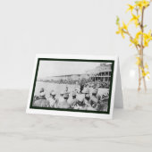 Carte Base-ball 1919 d'équipe d'armée (Fleur jaune)