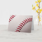 Carte Base-ball - customisé (Fleur jaune)