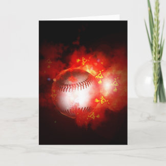 Carte Base-ball flamboyant
