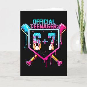 Carte Base #official pour les 13 ans d'un adolescent de