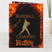 Carte Baseball       (Dos)