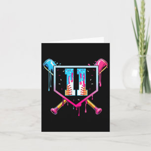 Carte Baseball 11 ans Glace Cream Drip 11e anniversaire