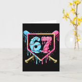 Carte Baseball 67 Ice Cream Drip Funny Six Seven Meme Bo (Fleur jaune)