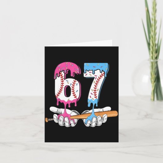 Carte Baseball 67 Ice Cream Drip Six Seven Boys Funny Me (Devant)