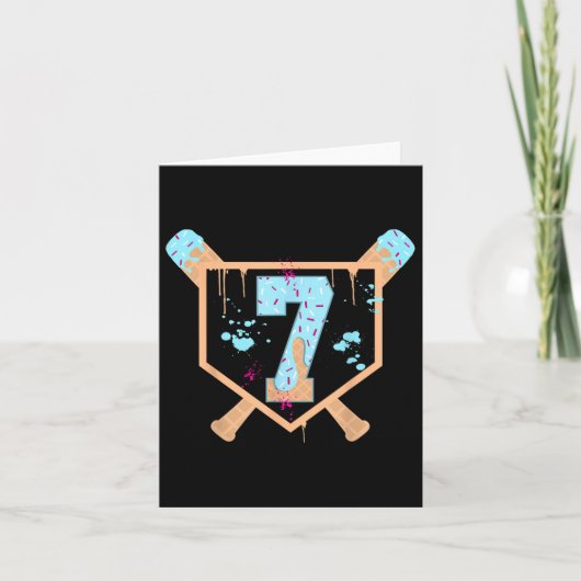 Carte Baseball 7 Année Vieux Crème Ice Driam 7e Annivers (Devant)