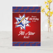 Carte Baseball à thème Anniversaire pour les enfants de  (Fleur jaune)