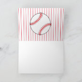 Carte Baseball Anniversaire Personnalisé Enfants (Intérieur)
