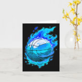 Carte Baseball avec Flamme Bleue (Fleur jaune)