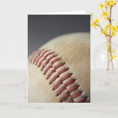 Carte Baseball avec marque d'impact. (Fleur jaune)