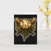 Carte Baseball Camo Drip Ice Cream Youth Boys Srts  (Fleur jaune)