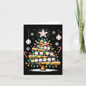 Carte Baseball Christmas Tree Lights  (Devant)