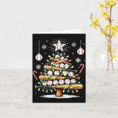 Carte Baseball Christmas Tree Lights  (Fleur jaune)