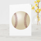 Carte Baseball customisé (Fleur jaune)