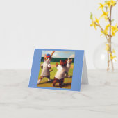 Carte Baseball des chats (Fleur jaune)