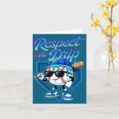 Carte Baseball Drip Ice Cream Respect The Drip Home Plat (Fleur jaune)