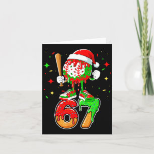 Carte Baseball Drip Numéro 67 Mème Crème Glacée Dégoulin