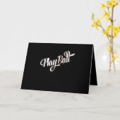 Carte Baseball Et Softball De Playball (Fleur jaune)