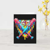 Carte Baseball Ice Cream Drip Number 67 Player 67th Birt (Fleur jaune)