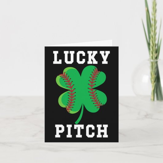 Carte Baseball Jour de la Saint Patrick Drôle St Patrick (Devant)