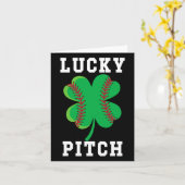 Carte Baseball Jour de la Saint Patrick Drôle St Patrick (Fleur jaune)