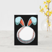 Carte Baseball Lapin de Pâques OEufs de Pâques Chasse Ba (Fleur jaune)