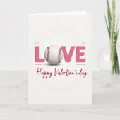 Carte Baseball Love Pattern Card (Devant)