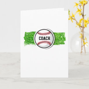 Carte Baseball MERCI ENTRAÎNEUR Nom de l'équipe sportive