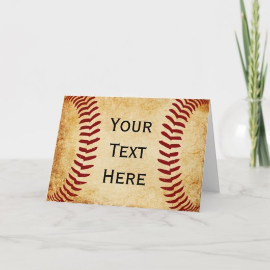 Carte Baseball personnalisé (Devant)
