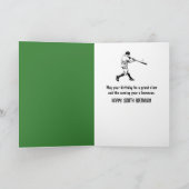Carte Baseball pour 100e anniversaire dans de l'herbe ve (Intérieur)