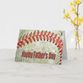 Carte Baseball pour la fête des pères (Fleur jaune)