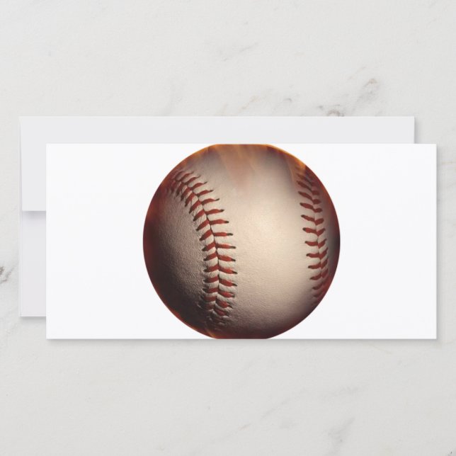 Carte Baseball Qui Apparaît En Feu (Devant)