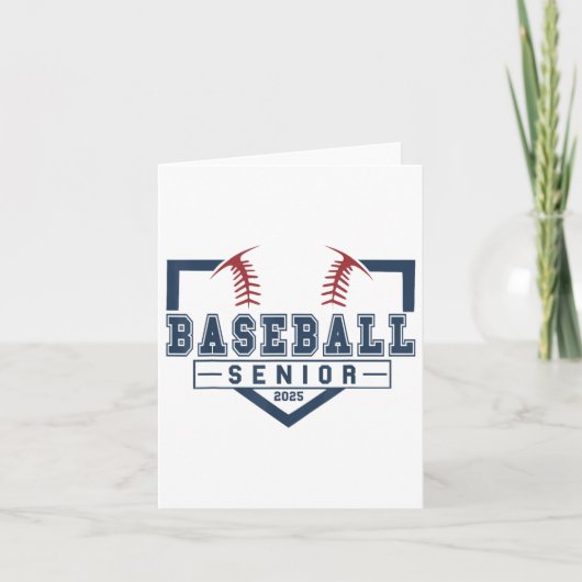 Carte Baseball Senior Night Baseball Senior 2025 Graduat (Devant)