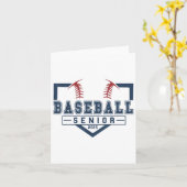 Carte Baseball Senior Night Baseball Senior 2025 Graduat (Fleur jaune)