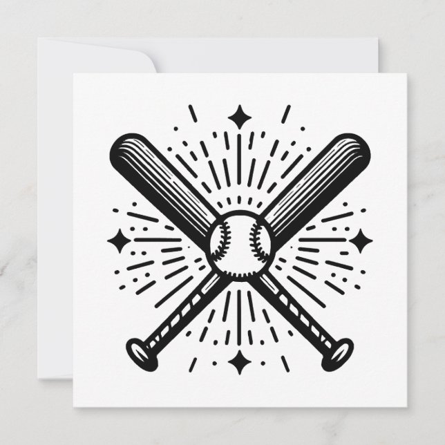 Carte baseball vintage (Devant)