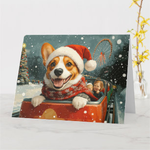 Carte Basenji Dog Roller Dessous de verre Noël