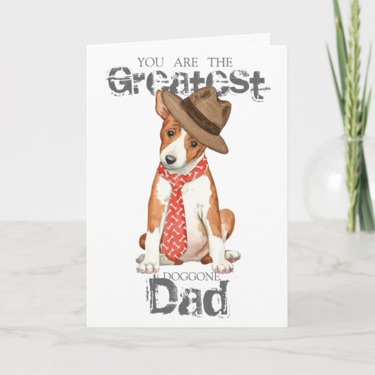 Carte Basenji Papa (Devant)