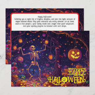 Carte Bash Halloween Boo-gee bones