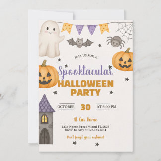 Carte Bash Haunted Citrouille & Ghost