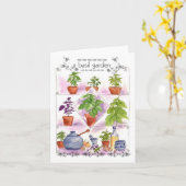 Carte Basil Herb Garden Pesto Olive Oil Note (Fleur jaune)