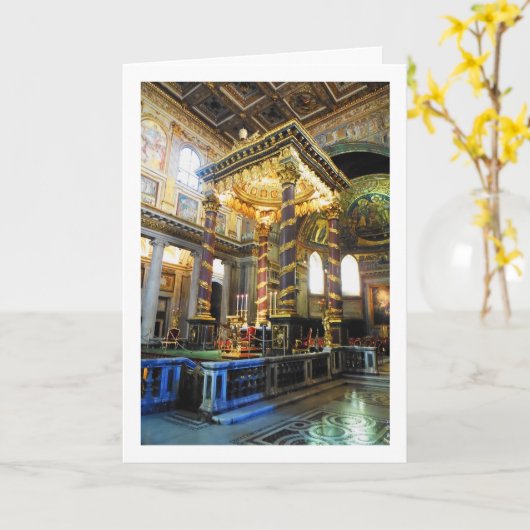Carte Basilique Sainte-Marie-Majeure, Rome (Fleur jaune)