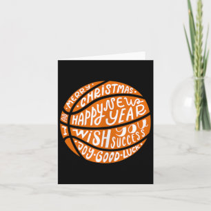 Carte Basket amusant Joyeux Noël Joyeux Nouvel An Ta